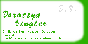 dorottya vingler business card